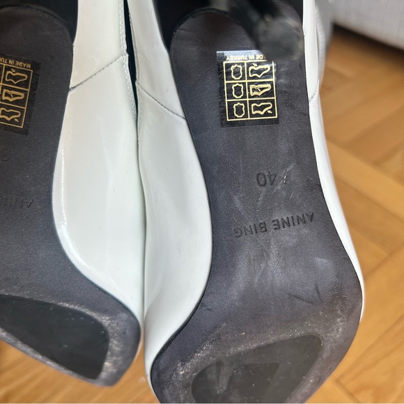 Anine Bing Stevie Chelsea Leather Ankle Boots Size 37 or 40 - Picture 8 of 13